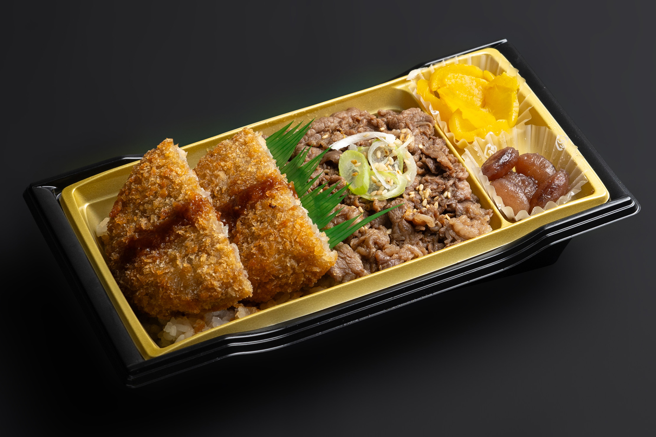 和牛タレ焼き＆ミンチカツ弁当